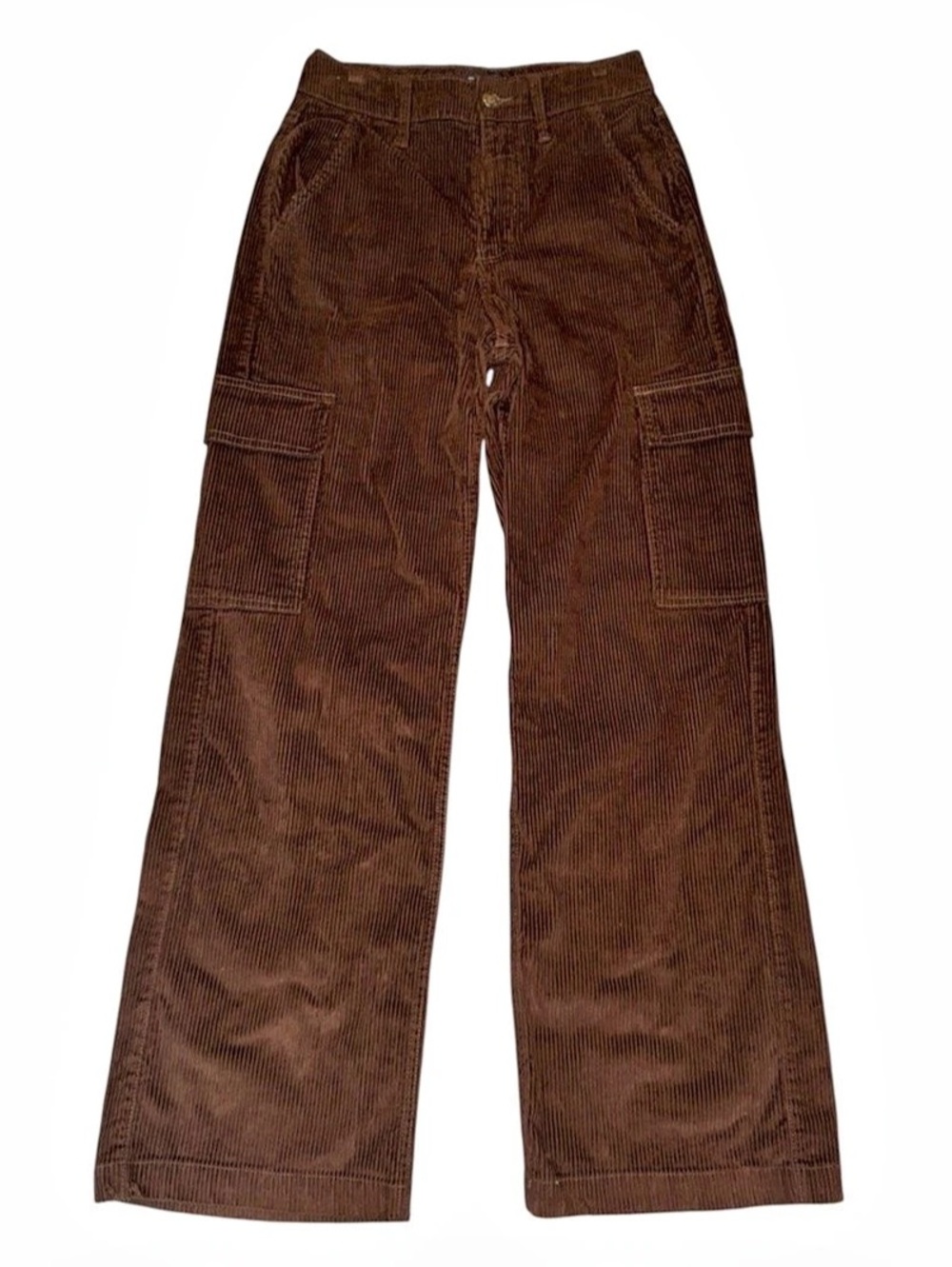 Hollister Ultra High-Rise Baggy Corduroy Cargo Pants Waist 25